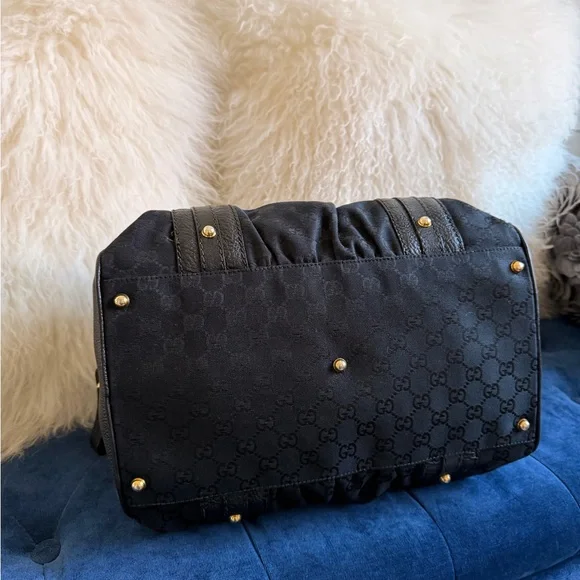 Gucci Black GG Canvas Interlocking Boston Bag - Picture 5 of 7